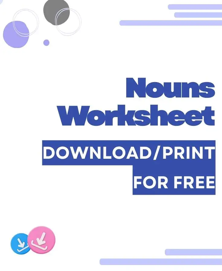 Featured downloadable resource nouns worksheet by GrammarGramps